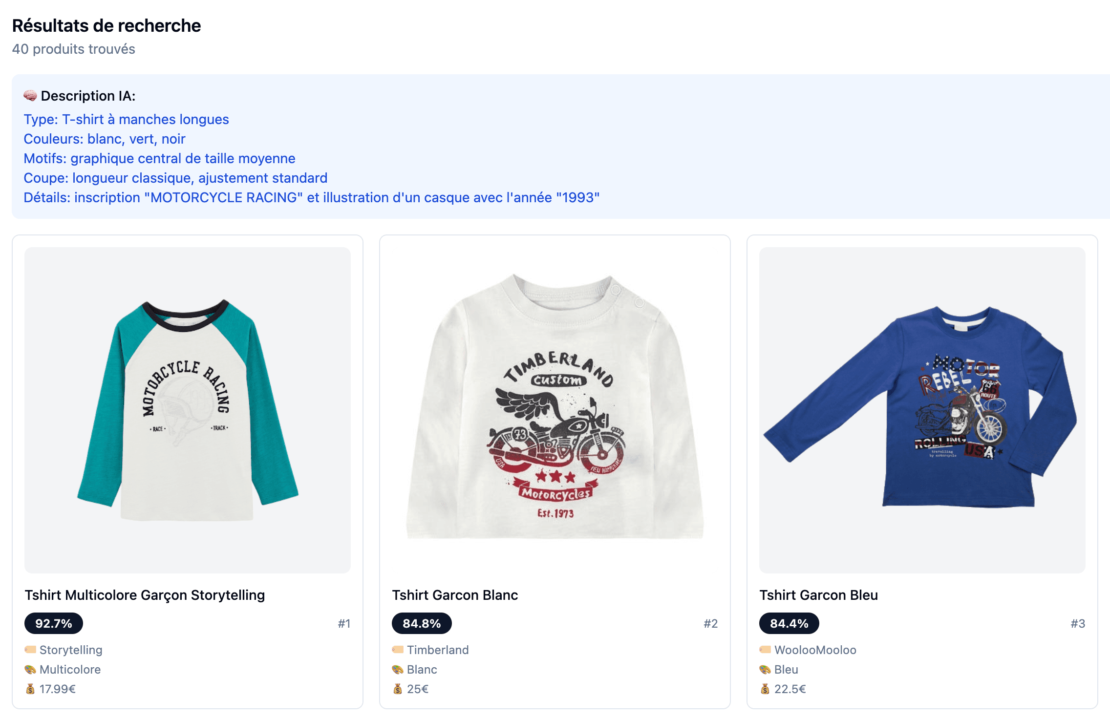 Screenshot Scanner IA Produits
